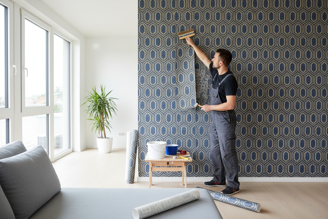 wallpapering