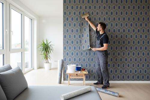 wallpapering